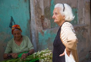 a flower vendor