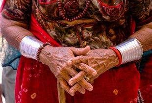 Village Elder's Hands, Thar Desert Rajasthan India
