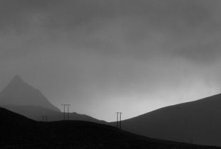 Telegraph line Lofoten Islands Norway