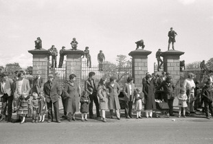 'As if the statues decided to climb down...'
