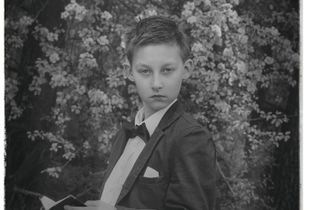 communion boy portrait