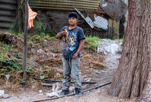 Boy with Fish, Xochimilco