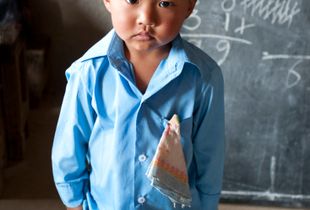 Boy in School