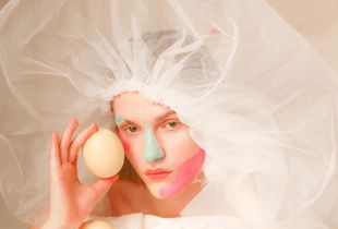 Human in still life