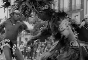 Concheros dancers