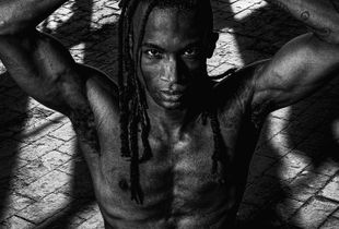Dark Eye Man Looking to the Future