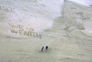 We Love the Earth (Mont Saint-Michel, France)