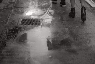 The sun in the puddle