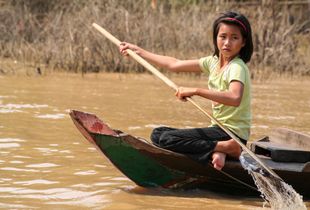 Girl in Boat (Cambodia)