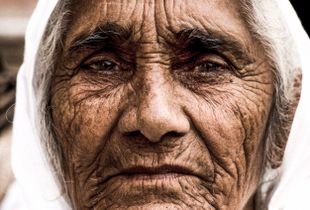 Old lady, India
