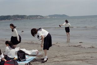 'at the beach'