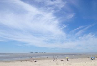 The Crotoy beach in summer.        (Baie de Somme)