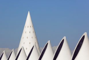 White sculptures
