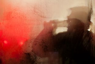 Through A Foggy Berlin Cafe Window