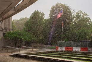 The sudden rain
