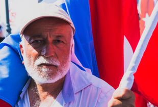 Flag Vendor in Istanbul