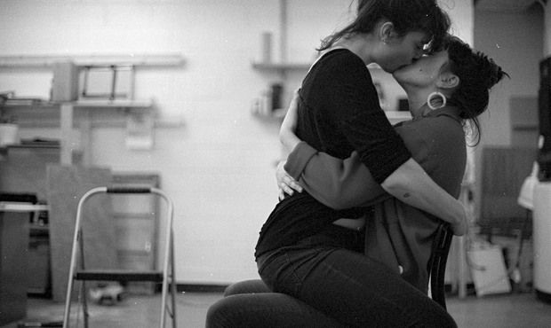 Darkroom kiss