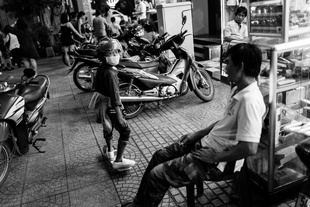 Boy On Skateboard