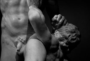 Vincenzo Foggini (first years of XVIII century -1755), Samson and the philistines. (Marble, about 1749). Detail. London, Victoria and Albert Museum. V&A