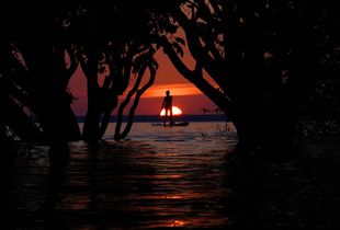 Sunset in Alter do Chao
