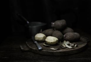 Potatoes and Knife