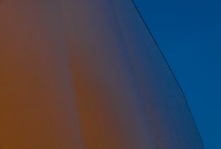 Covered building in evening light