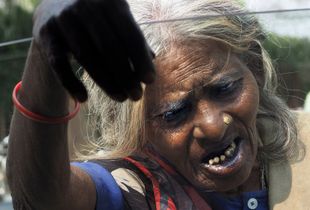 beggar in Varanasi/India
