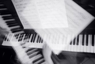 Studying piano #3