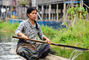Calm Waters (Fishermen's village on Inle Lake, Myanmar)
