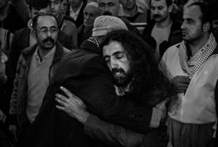 Environmental portrait of a religious dervish after religion pray
