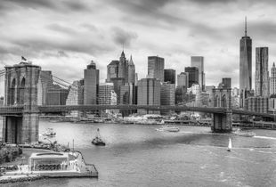 Brooklyn Bridge and Lower Manhattan