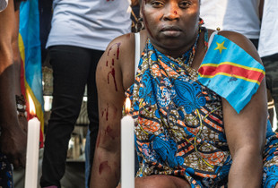 Congolese protest in São Paulo, Brazil