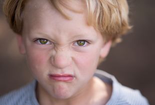 His Angry Face