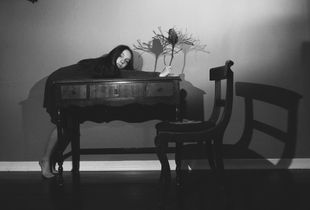 A Blind Offering (Vertigo). We produce art, we think we communicate our thinking, our feelings. But is there anybody to hear?  The moment of releasing new art  is a state of unknown,  a moment of vertigo.  © Nana Lutea