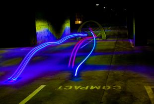 Drone Racing at a Parking Garage in San Francisco 2017