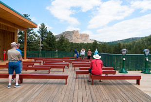 Onlookers at the Unfinished Crazy Horse Memorial