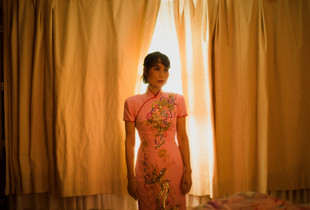 Mother in her wedding dress
