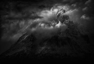 Passing storm over the Grande Paine