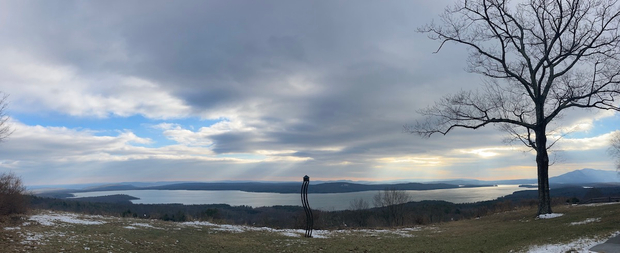 Ashokan Reservoir from Ohayo Mountain, Woodstock -- 9Hx16W, edition of 3, signed, titled, dated