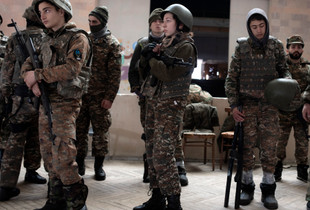 Samuel, Syune and Armen, Vanadzor, Armenia
