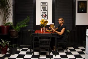 Dinners were by candlelight, I'm used to eating alone now, I'm quite good at it, books have been my savior.