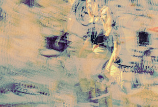 Girl Climbing Up The Stairs