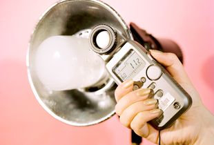 Profoto Head With Lightmeter and Sparkle Nails