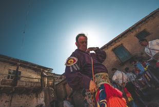 "Danzaq" Is the name of one of the dance in the festivity of "La Virgen del Carmen" in Paucartambo - Cusco, Perú. Every year the village celebrates a religious festivity to honor the virgin, which many dancers from many parts of the country come to visit and pray for a miracle.