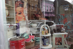 Antique Shop 'Yes She Can' (with Marilyn, gasoline and watermelon)