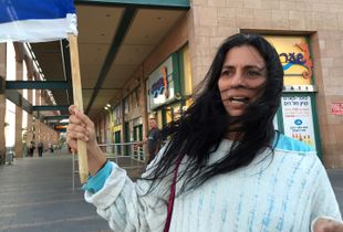 Protestor, Eilat, Israel
