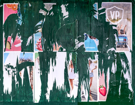 construction fence, Spring & Thompson Sts., New York City