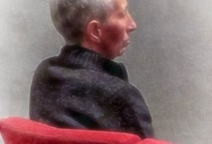 Woman Alone at Duchamp Lecture