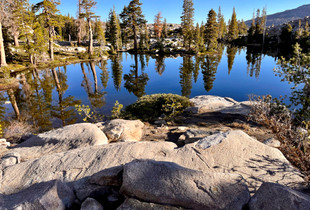Un-named lake (aprox. 7,230 feet): Grouse Basin non-motorized area. Tahoe Sierra, CA