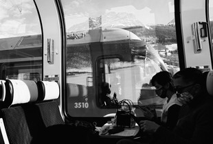 Radiography of a journey. Bernina Express from Tirano to St. Moritz